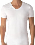 Maglia scollo a V da uomo mezza manica corta in cotone Richbell RH12 canottiera