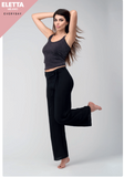 Pantalone palazzo da donna Eletta Milano EL24307 panta leggings pantapalazzo