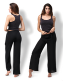 Pantalone palazzo da donna Eletta Milano EL24307 panta leggings pantapalazzo
