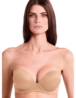 Reggiseno donna fascia balconcino super push up più 2 taglie Lormar Double Extra