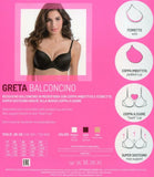 Reggiseno da donna balconcino imbottito con ferretto coppa B Love and bra Greta
