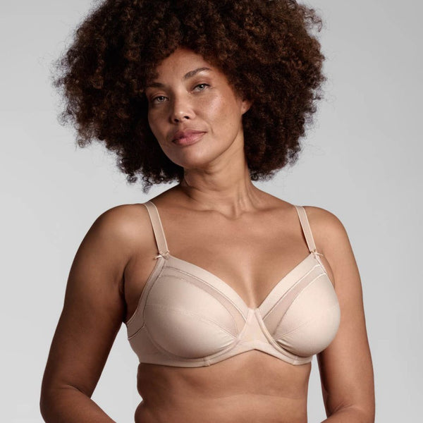 Lepel - Reggiseno balconcino da donna preformato cotone sulla pelle con ferretto Belseno coppa B e C 271 chiusura sul retro