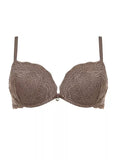 Reggiseno balconcino super push up più 2 taglie con ferretto Lormar Double Pizzo
