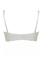 Reggiseno pizzo fascia balconcino super push up + 2 taglie Lormar Double extra
