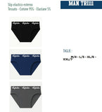 Slip uomo cotone elasticizzato elastico esterno Australian bielastico TRI111