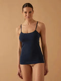Top canotta spalla stretta da donna in cotone elastico modal Jadea 4179 spallina
