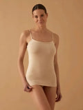 Top canotta spalla stretta da donna in cotone elastico modal Jadea 4179 spallina