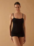 Top canotta spalla stretta da donna in cotone elastico modal Jadea 4179 spallina