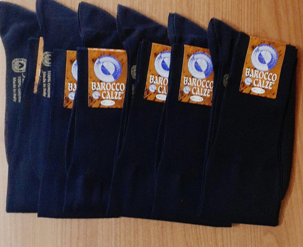 6 Paia Di Calzettoni Uomo Ciocca Lunghi Peso Medio In Pura Lana A Costa Media 8300333944241 - Foto 2