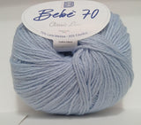 Gomitolo filato lana baby merinos BBB bebè 70 creazione di copertine per neonato bebe misto lana 50 gr 200 metri