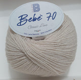 Gomitolo filato lana baby merinos BBB bebè 70 creazione di copertine per neonato bebe misto lana 50 gr 200 metri