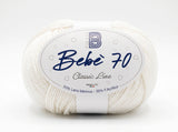 Gomitolo filato lana baby merinos BBB bebè 70 creazione di copertine per neonato bebe misto lana 50 gr 200 metri