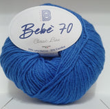 Gomitolo filato lana baby merinos BBB bebè 70 creazione di copertine per neonato bebe misto lana 50 gr 200 metri