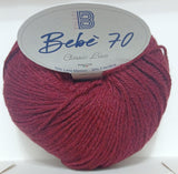 Gomitolo filato lana baby merinos BBB bebè 70 creazione di copertine per neonato bebe misto lana 50 gr 200 metri