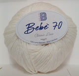 Gomitolo filato lana baby merinos BBB bebè 70 creazione di copertine per neonato bebe misto lana 50 gr 200 metri