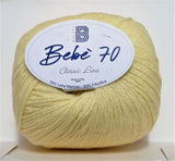 Gomitolo filato lana baby merinos BBB bebè 70 creazione di copertine per neonato bebe misto lana 50 gr 200 metri