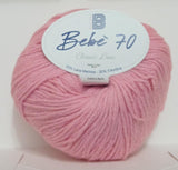 Gomitolo filato lana baby merinos BBB bebè 70 creazione di copertine per neonato bebe misto lana 50 gr 200 metri