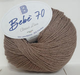 Gomitolo filato lana baby merinos BBB bebè 70 creazione di copertine per neonato bebe misto lana 50 gr 200 metri
