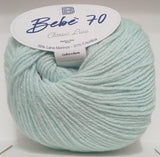 Gomitolo filato lana baby merinos BBB bebè 70 creazione di copertine per neonato bebe misto lana 50 gr 200 metri