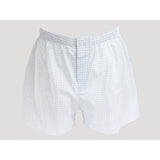 Colombo - Men's boxer shorts with front opening and button in Kent cotton poplin thread 