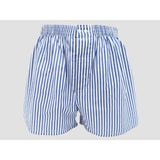 Colombo - Men's boxer shorts with front opening and button in Kent cotton poplin thread 