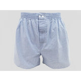 Colombo - Men's boxer shorts with front opening and button in Kent cotton poplin thread 