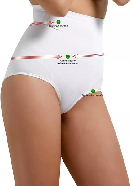 culotte Sensì donna slip vita alta intimo modellante contenitiva Sensi' guaina