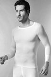 Madiva - Maglia girocollo da uomo manica lunga lana cotone T-SHIRT maglietta intima Catania