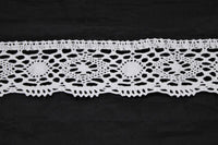 pizzo merletto di cotone bianco altezza 5 cm 9265 sweet trims