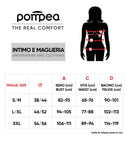 Pompea - 3 top canotta spalla stretta donna Seamless microfibra seza cuciture finiture piatte leggera