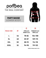 Pompea - Comfort size curvy briefs for women in soft seamless microfibre 