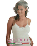 Canottiera a spalla stretta da donna in puro cotone Richbell RH63 canotta intima