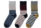 6 pairs of short women's socks Virtus warm cotton socks with striped hearts and stars pattern