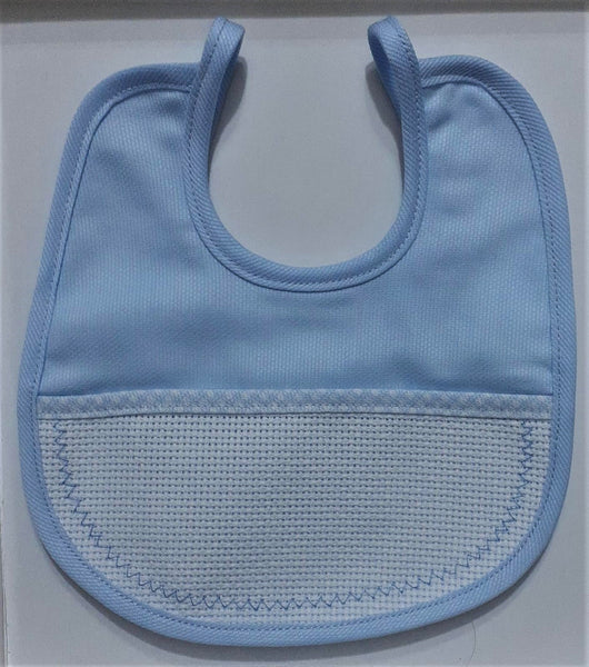 FILET - Bavaglino In Morbida Spugna Cinigliata Azzurra, Con Tasca - Foto 3