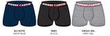 Pierre Cardin -3 Stretch cotton men's boxers with external PCM elastic F207