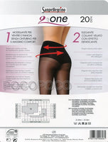 Sanpellegrino – Strumpfhose mit Modellierhülle 20 Den für Damen, transparente 2-in-One-Strümpfe