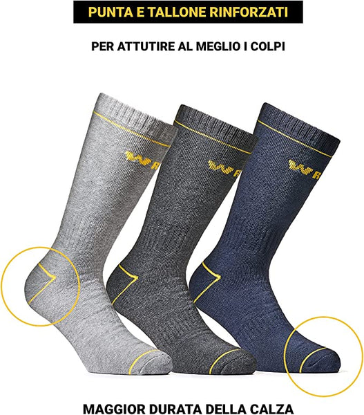 Calze Da Lavoro Uomo 10 Paia - Rinforzate Quarter Length, DRI-WIK Technology - Foto 8